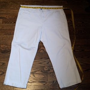 White Cropped Skinny Jeans